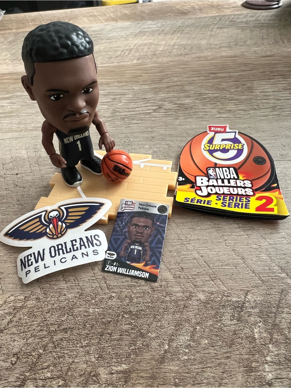 ZURU NBA Ballers Series 2 Zion Williamson Basketball Figure - Navy Blue